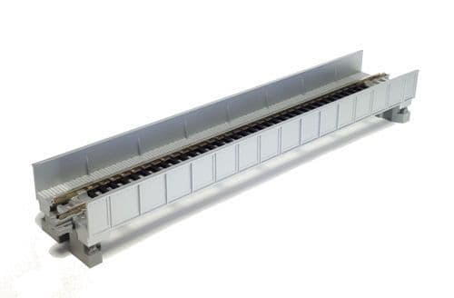 Kato N 186mm 7-5/16" Plate Girder Bridge, Silver - KAT20453