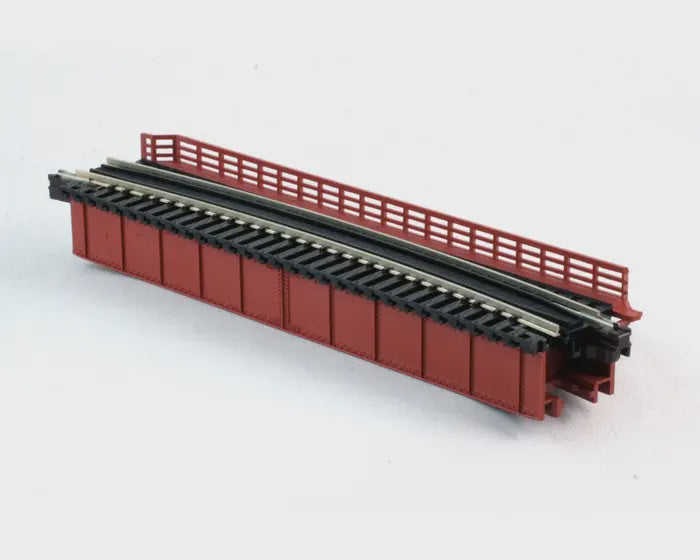 Kato Curved-Deck Girder Bridge with Code 80 Track - Assembled - Unitrack -- 19" 481mm Radius, 15 Degrees - KAT20470