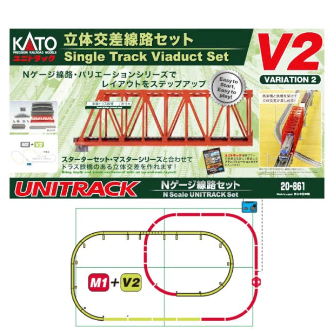 Unitrack Starter Set -- Single Track Viaduct Set V2