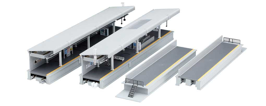 Kato 23-161 One-Sided Suburban Platform DX Set -- Kit
