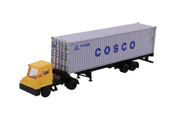 Kato N Tractor/Trailer -- Yard Tractor/Trailer w/40' Cosco Container and Chassis