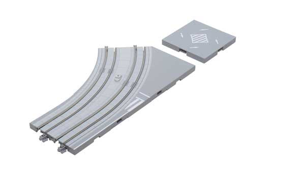 Kato 40-103 N Street Track - Unitram -- Double Track Left Hand Curve 7-1/16" 180mm Radius 45 Degrees