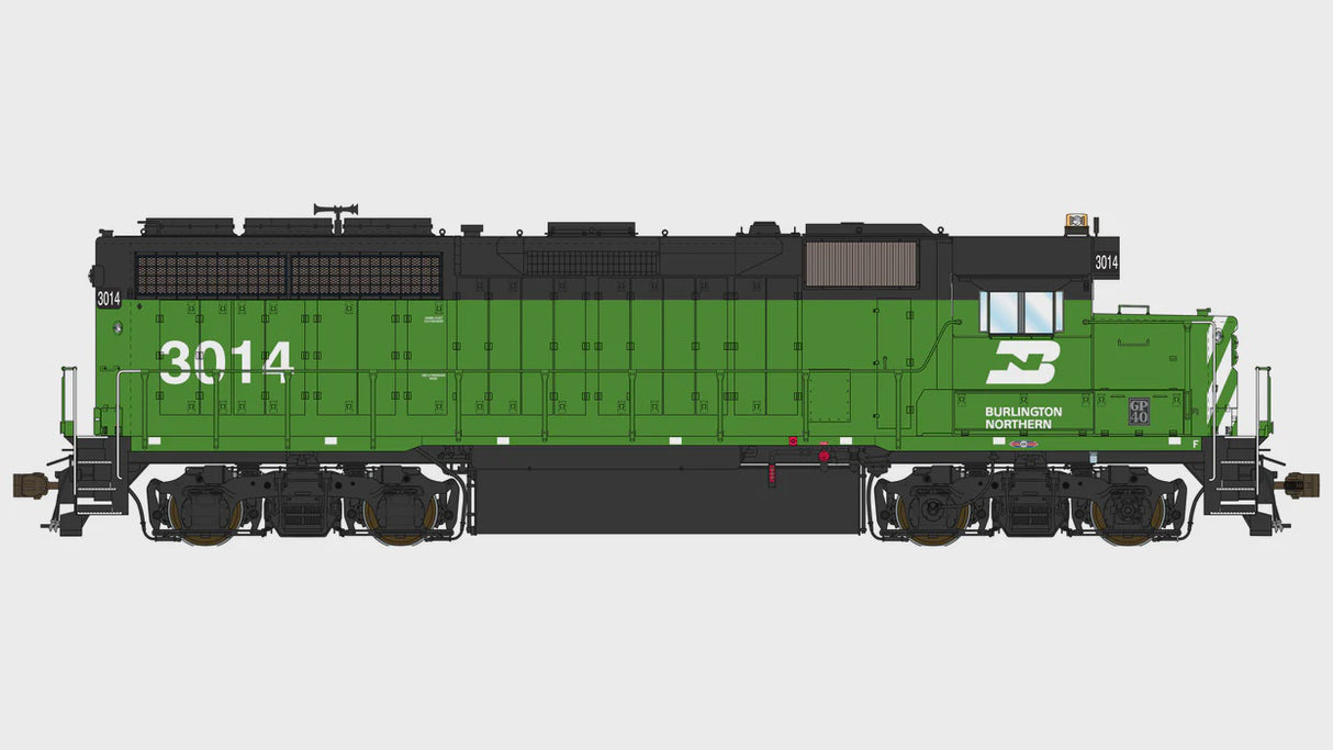 Class One Model Works HO EMD GP40 1A3 - DCC READY - BURLINGTON NORTHERN 3014