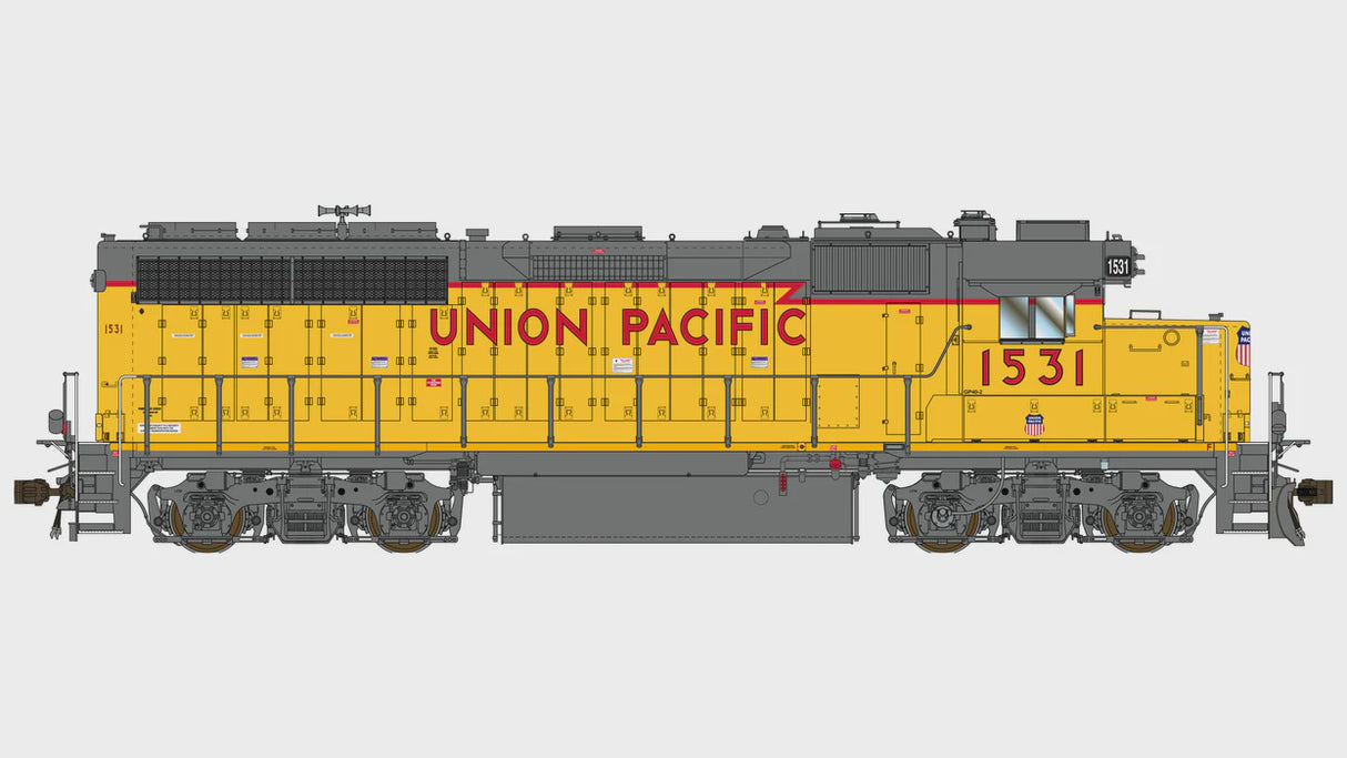 Class One Model Works HO EMD GP40-2 1A3 REBUILD - DCC READY - UNION PACIFIC 1531