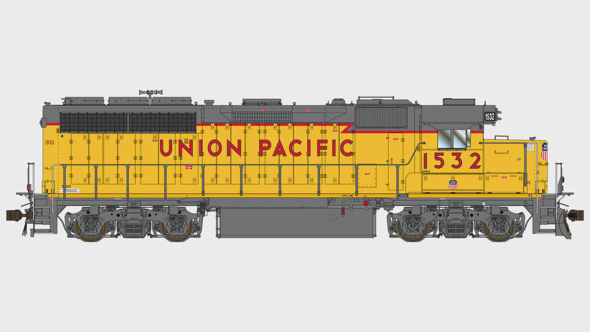 Class One Model Works HO EMD GP40-2 1A3 REBUILD - DCC READY - UNION PACIFIC 1532