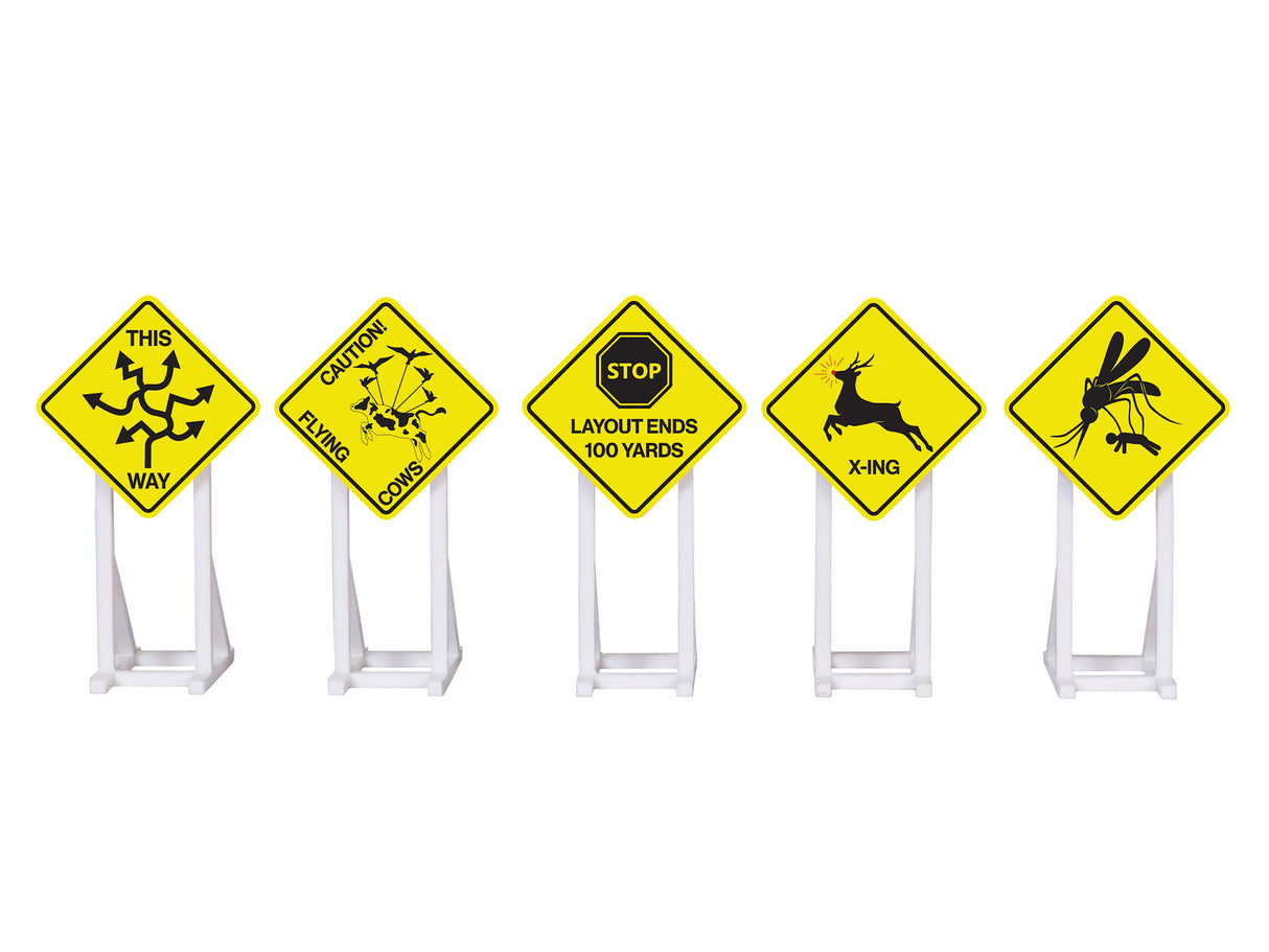 O Unique Railroad Signs 5-Pack #2 - LNL2330010