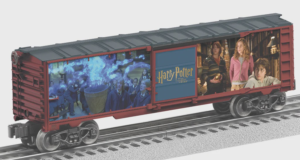 Lionel 2528070 Steel Boxcar - 3-Rail - Ready to Run -- Harry Potter & The Goblet of Fire (full color movie scenes)