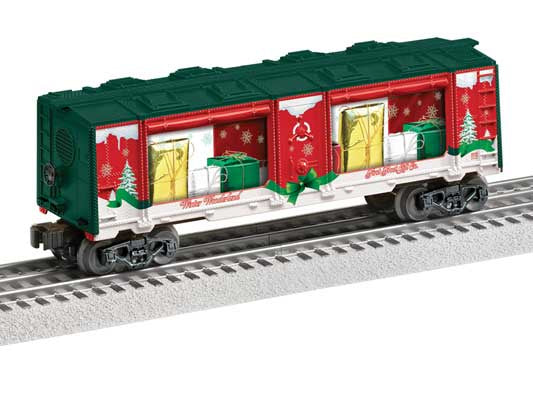 Lionel 2528760 	Mint Car with Present Load - 3-Rail - Ready to Run -- Christmas #24 (red, green, white)