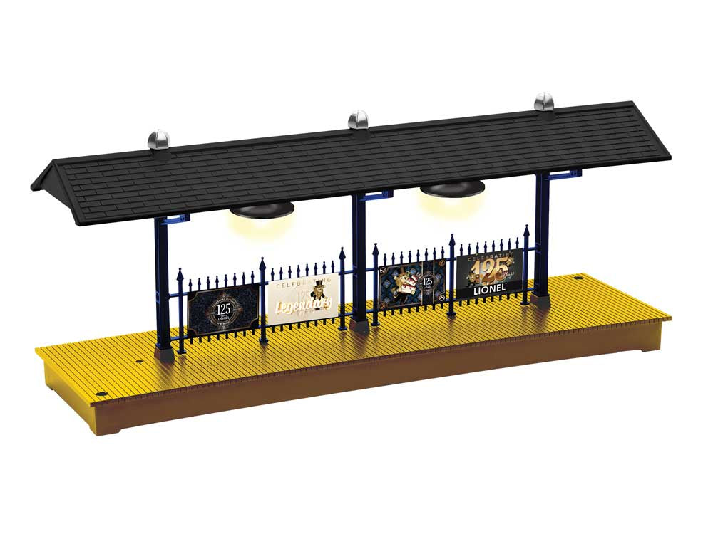 Lionel 2529090 Station Platform w/LED Lights -- Kit - Lionel 125th Anniversary 12 x 3-3/8 x 5" 30.5 x 8.6 x 12.7cm Long