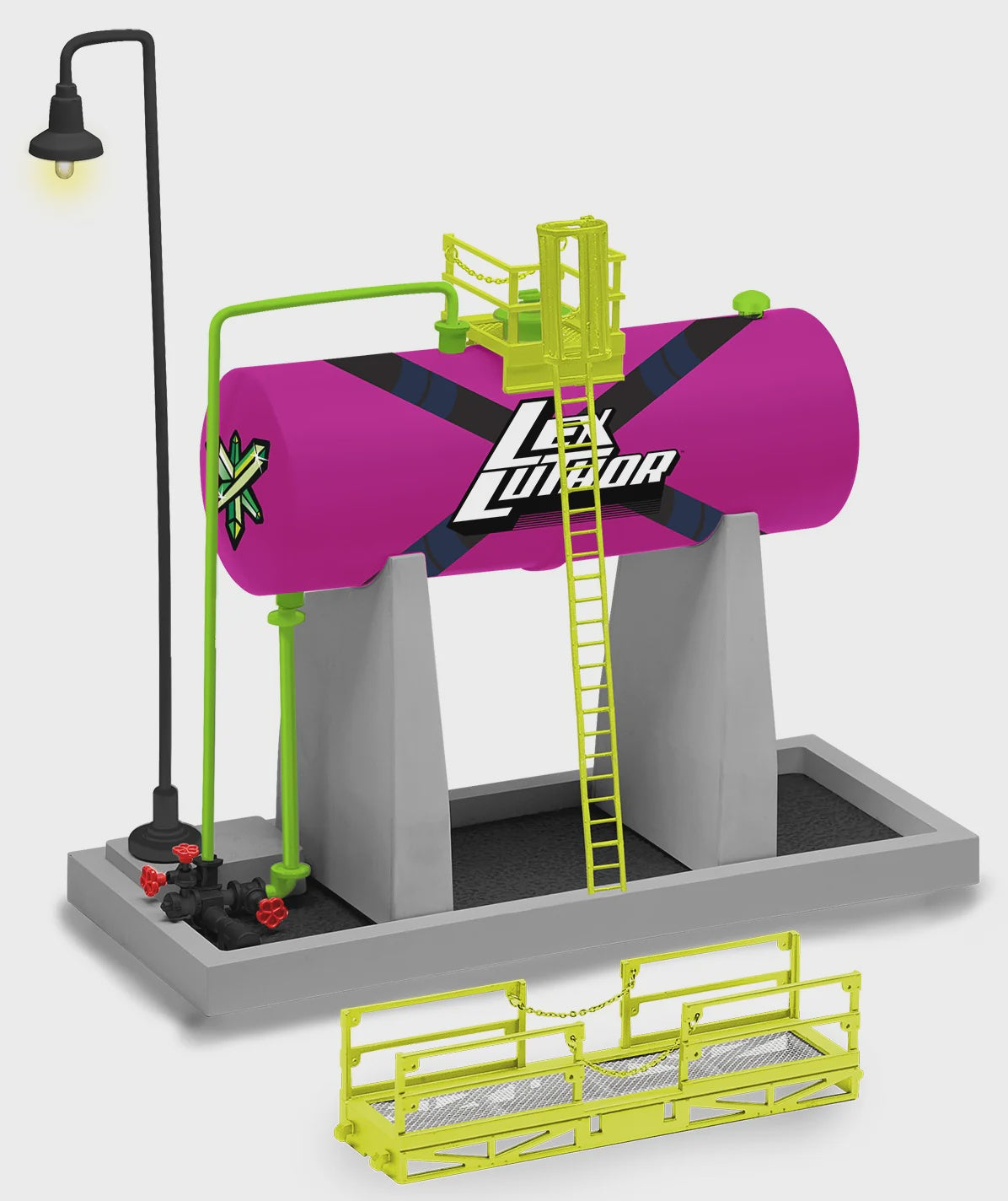 Lionel 2529150 - DC Comics - Elevated Tank "Lexcorp Kryptonite"