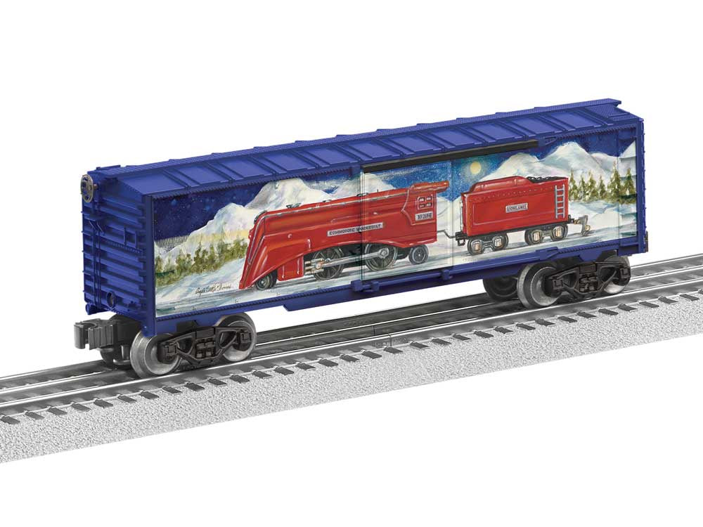Lionel 2538010 Steel Boxcar - 3-Rail - Ready to Run -- Angela Trotta Thomas Commodore Vanterbilt (blue car)