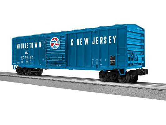 Lionel 2542320 ACF 50' Boxcar - 3-Rail - Ready to Run -- Middletown & New Jersey #120782 (blue white, red)