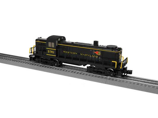 Lionel 2545080 Alco RS3 - 3-Rail - LionChief Plus 2.0 Sound and Control -- Western Maryland #196 (black, yellow red, Fireball Logo)