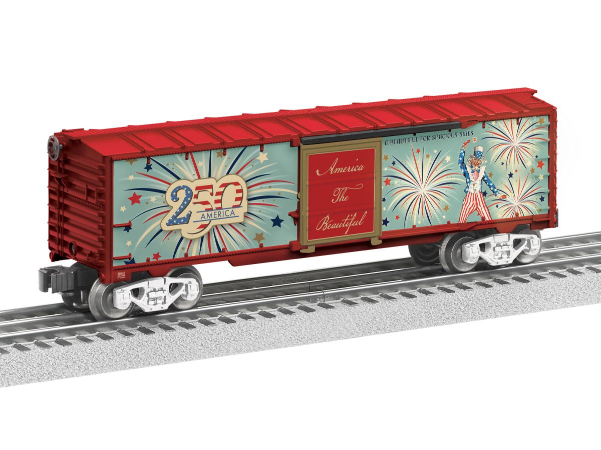 Lionel 2628040 O-Scale RTR America’s 250th Fireworks Boxcar