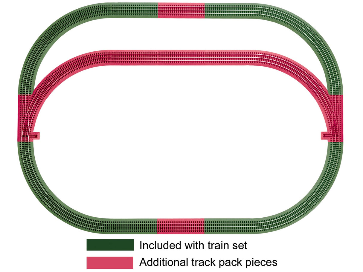 Lionel 6-12031 O-36 FasTrack Outer Passing Loop Track Pack - LNL612031