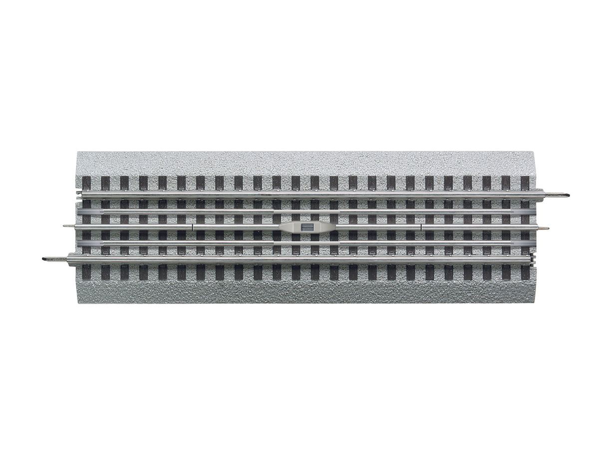 Lionel O FasTrack(TM) Track w/Roadbed - 3-Rail -- Remote Control Operating Track (Uncoupler & Accessory Operation) 10" Straight
