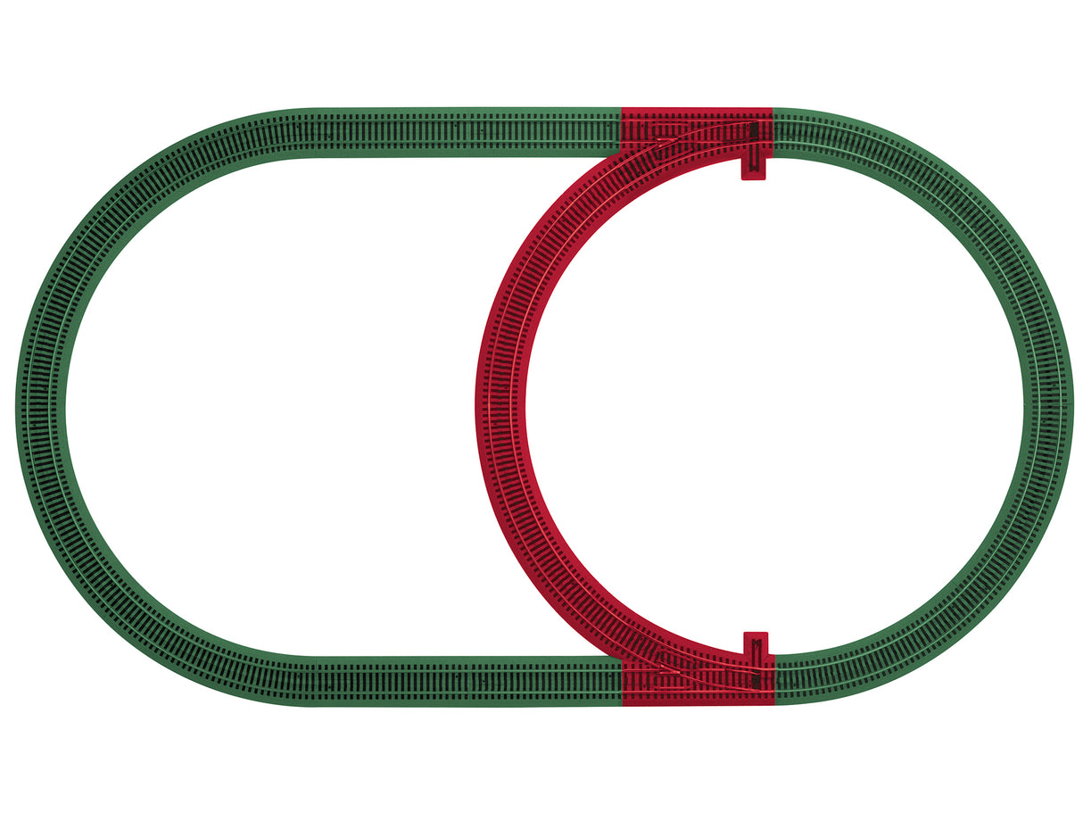 American Flyer 6-49890 FasTrack Inner Passing Loop Add-On Track Pack