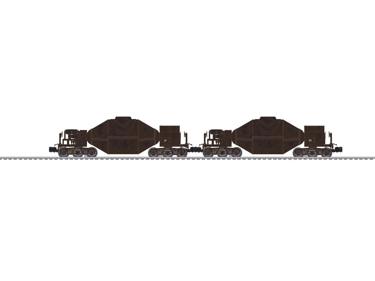 Lionel O WEATHERED HOT METAL CAR 2/PK - LNL683487