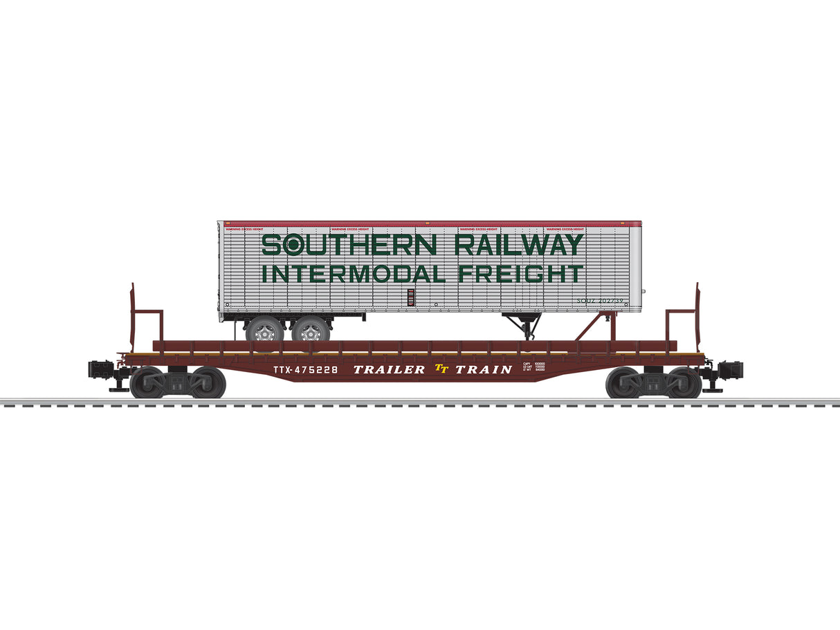 Lionel Trailer Train/Southern PS-4 #475227/202601 w/ 40' Trailer - LNL684874