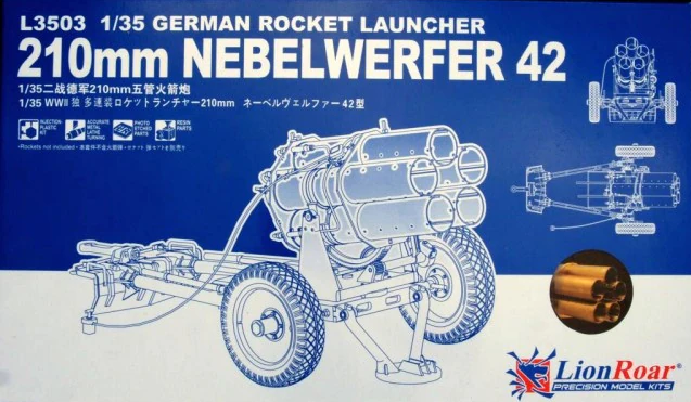 LionRoar 1:35 210mm Nebelwerfer 42 German Rocket Launcher Plastic Model Kit