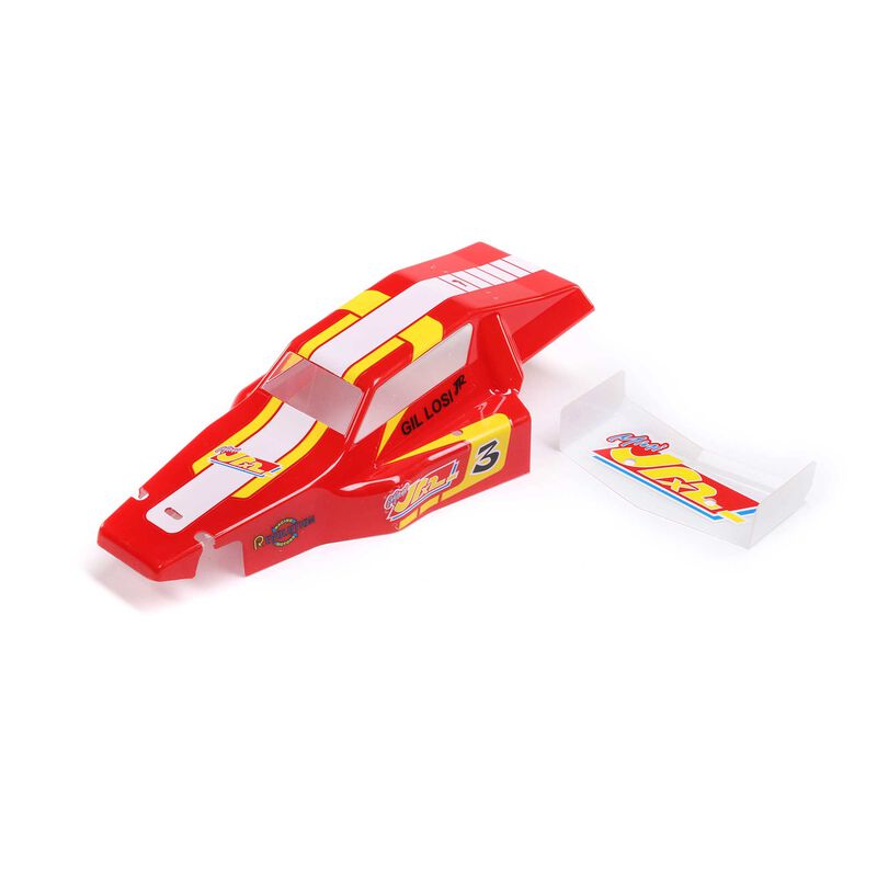 Losi Body & Wing, Red: Mini JRX2 - LOS210026