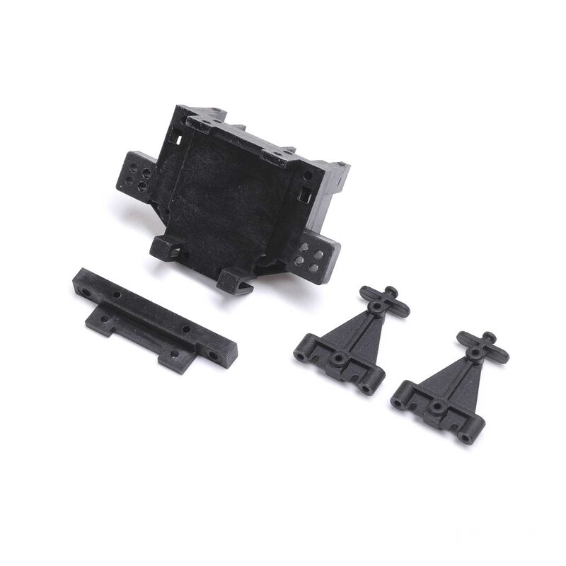 Losi Rear Bulkhead, Toe Block, Link Mount: Mini JRX2 - LOS211028