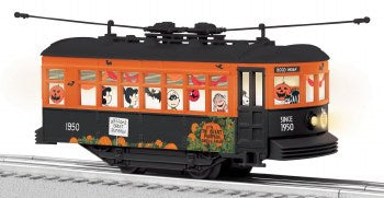 Lionel 2535140 Trolley - 3-Rail - Conventional -- Peanuts(TM) Halloween (orange, black)