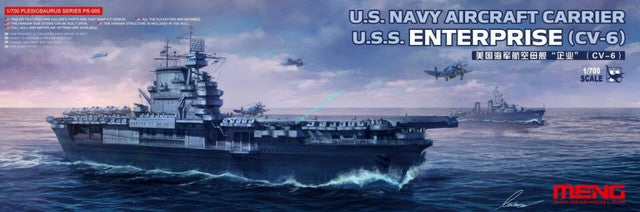 Meng  	1/700 USS Enterprise CV6 USN Aircraft Carrier (Snap)