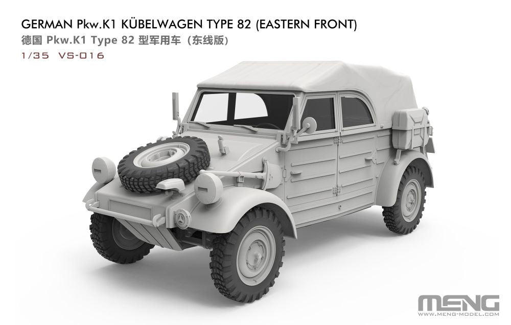 Meng 1/35 Type 82 German PkwK1 Kubelwagen Eastern Front