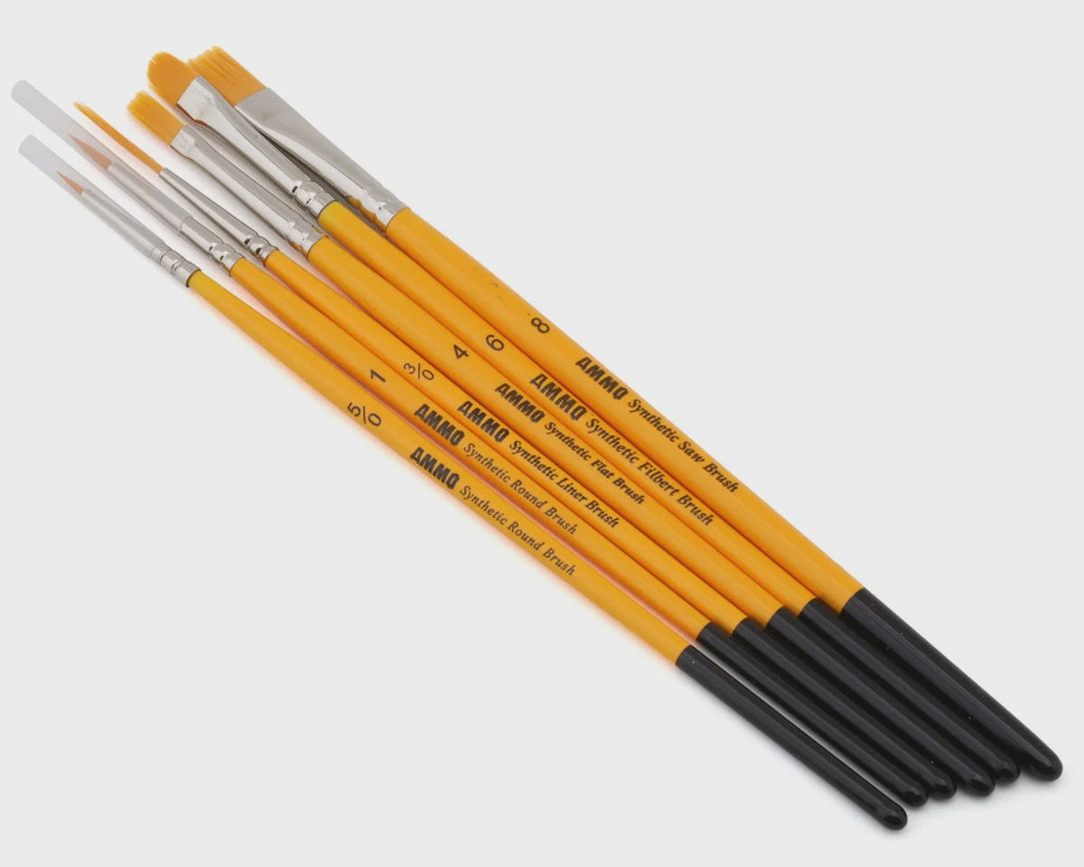 Ammo By Mig Beginners Synthetic Paint Brush Set