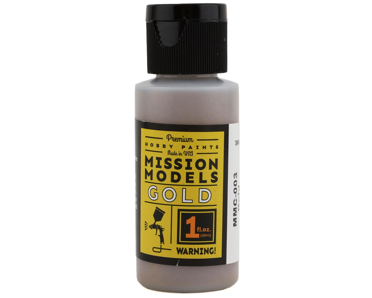 Mission Models Water Based Acrylic Paint, 1oz, Gold - MIOMMC003