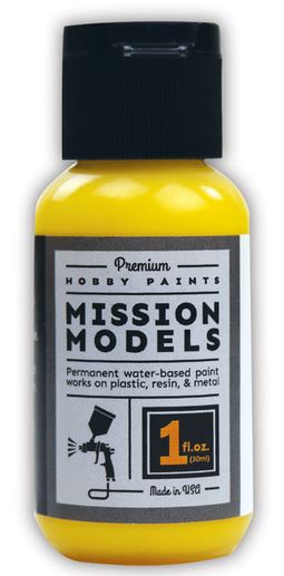 Mission Models Yellow 1oz Water Based Acrylic Paint - MIOMMP007