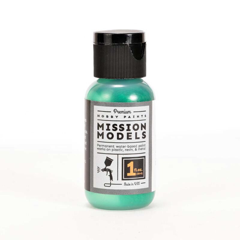 Mission Models Pearl Deep Green 1oz Water Based Acrylic Paint - MIOMMP144
