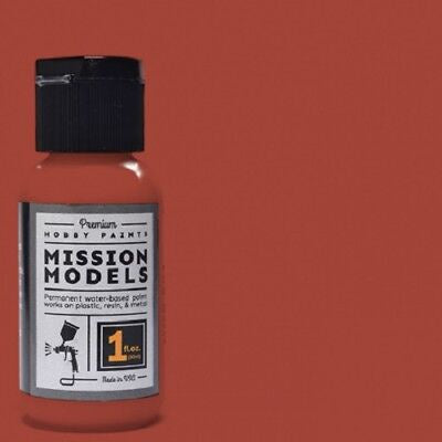 Mission Models Dark Rust 1 1oz Water Based Acrylic Paint - MIOMMW001