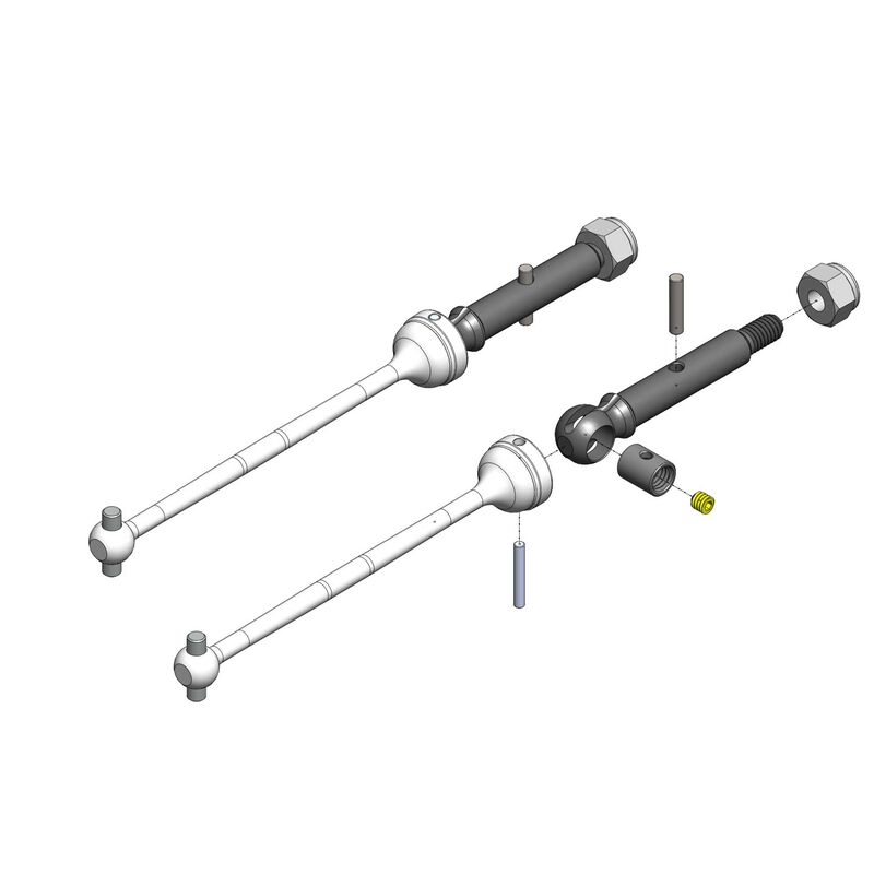 MIP Products Shiny CVD Kit: Losi Mini T 2.0 - MIP20060