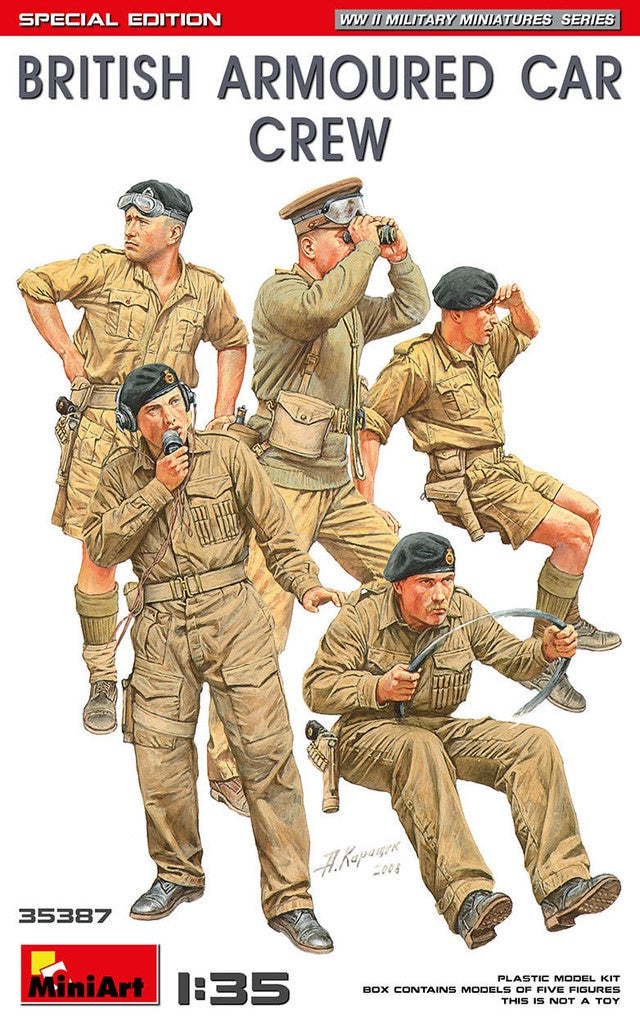 1/35 WWII BRITISH ARMORED CAR CREW