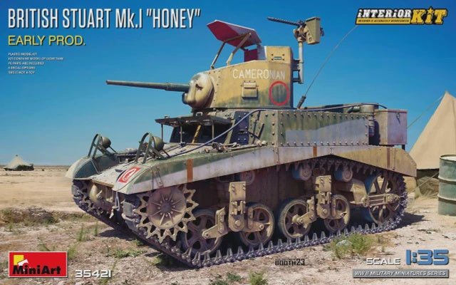 1/35 WWII British Stuart Mk I honey Early Production Tank