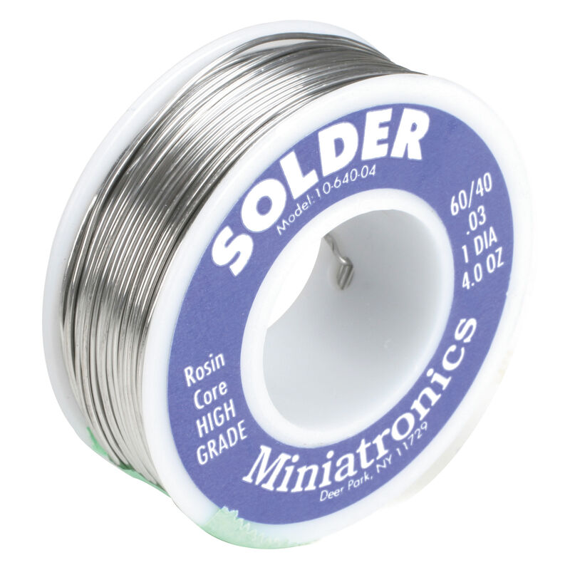 Miniatronics Rosin Core Solder 60/40, 4oz