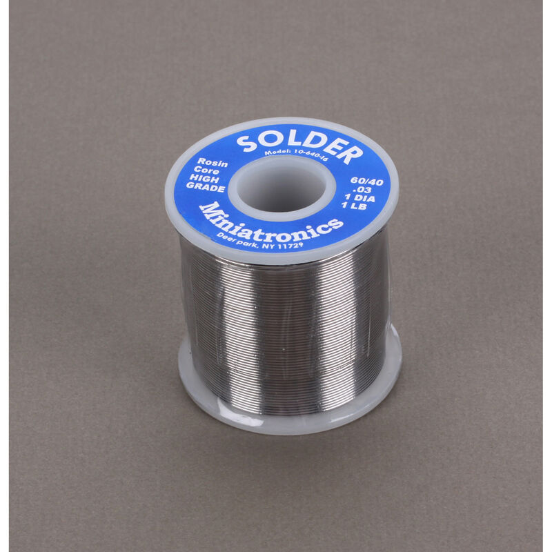 Miniatronics Rosin Core Solder 60/40, 1 lb - MNT1064016