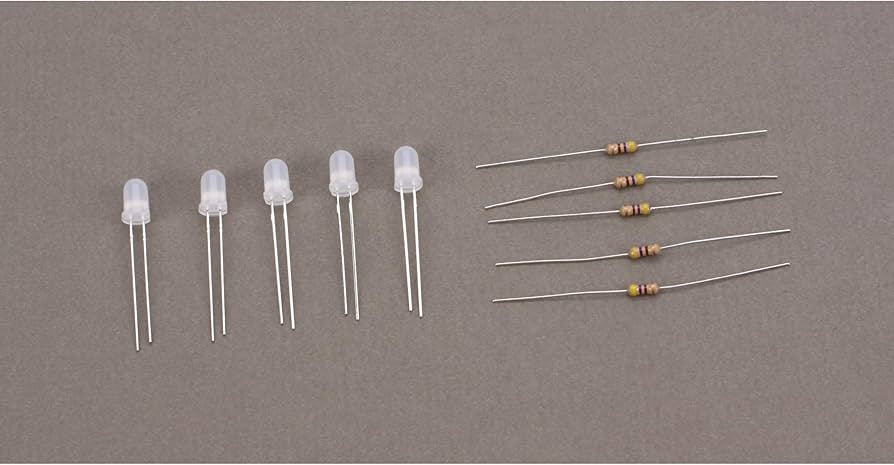 Bi-Directional Light Emiting Diodes (LEDs) - 13/64"  5mm Diameter -- Red/Green - 2 Leg Style pkg(5)