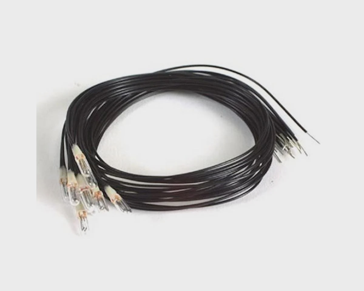 Miniatronics Micro Miniature Lamps - 12V 50mA 2.4mm Diameter - Clear -- Package of 10 - MNT1801210