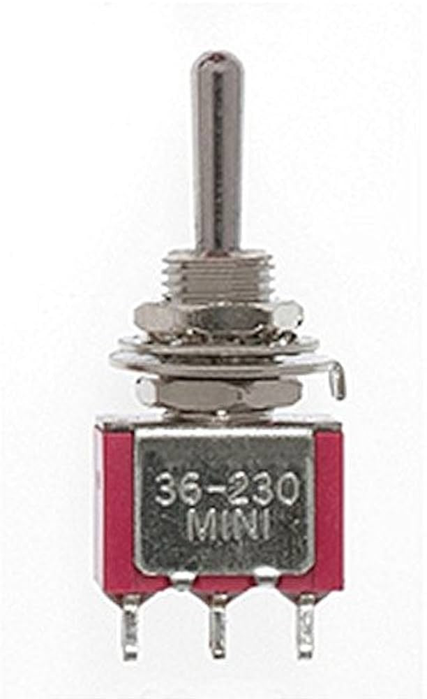 Miniatronics Miniature Toggle Switches -- SPDT 5Amp 120V Center Off pkg(4) - MNT3623004