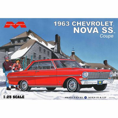 Moebius 1963 Chevrolet Nova SS Coupe 1/25th Scale