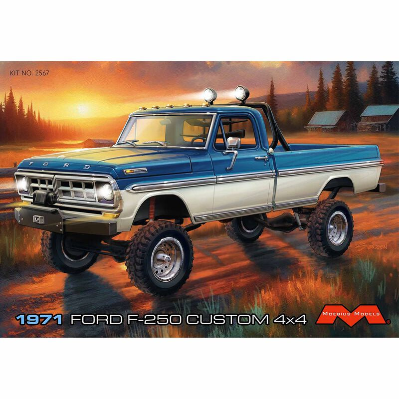 Moebius 1971 Ford F-250 Custom 4x4 1/25th Scale