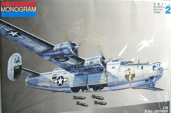 Monogram 1:48 B-24J Liberator Plastic Model Kit