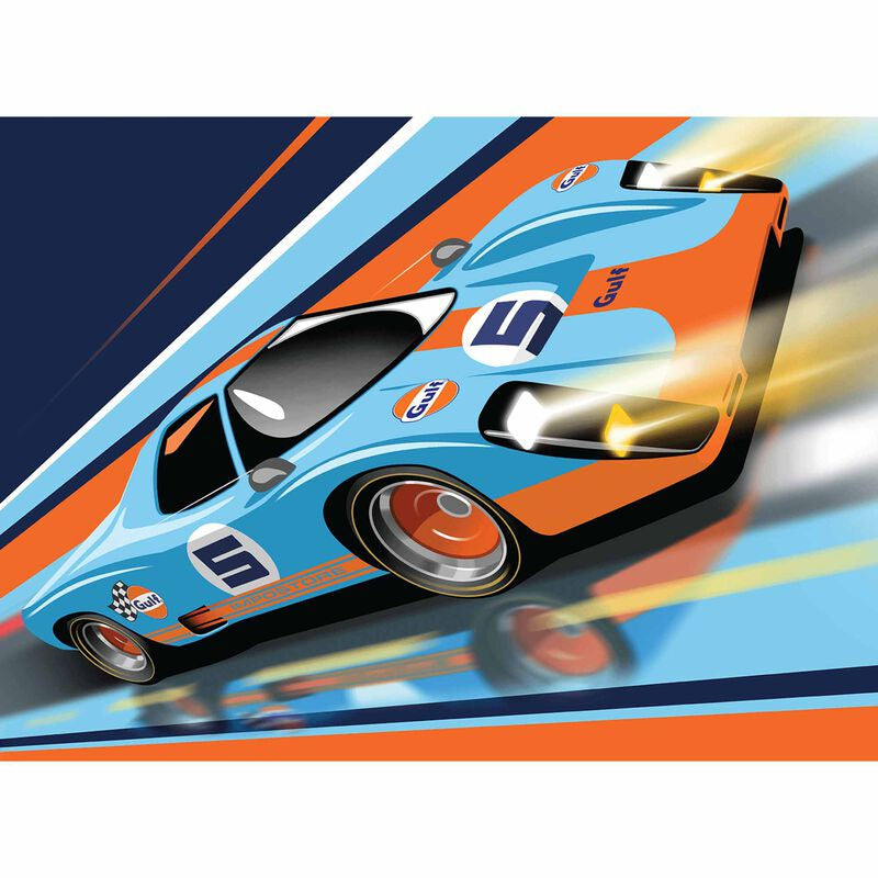 MPC 1043 -- Gulf Racing Inpostore Collector Tin Plastic Model Kit