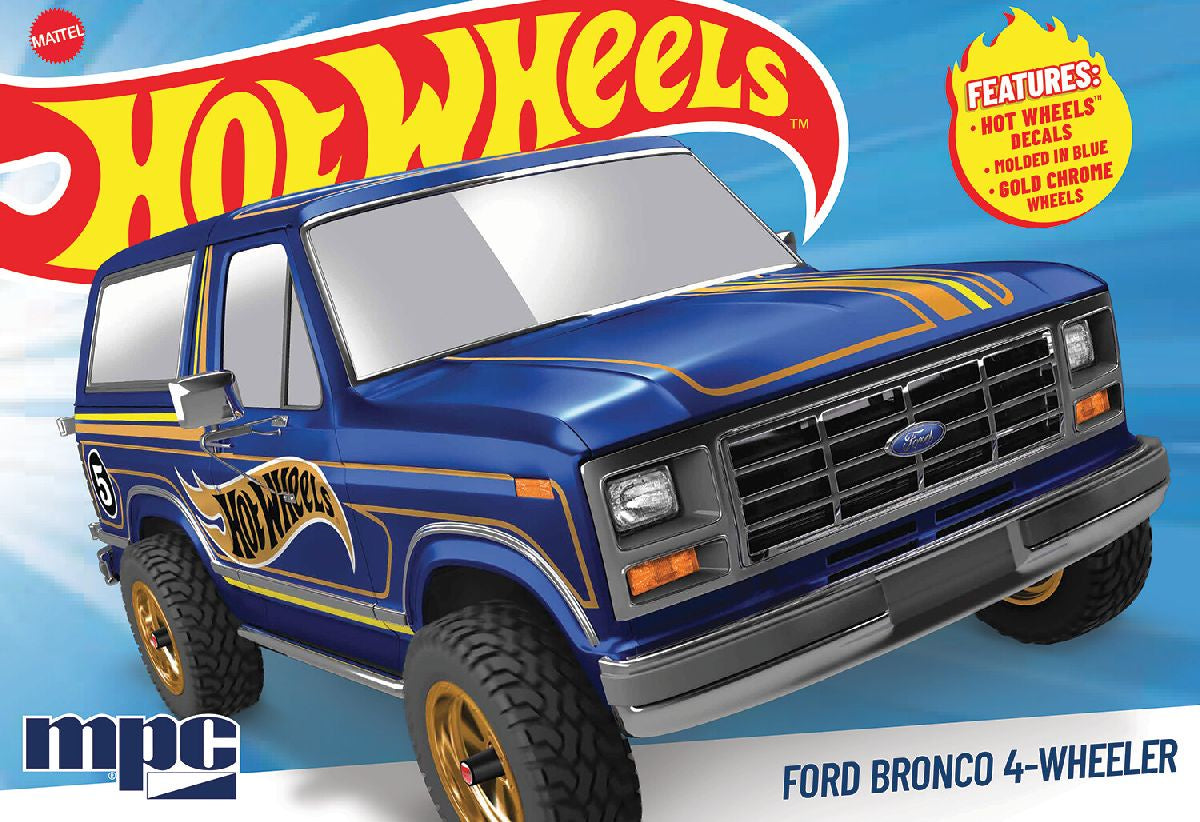 MPC 1045 - 1982 Ford Bronco 4-Wheeler Hot Wheels Skill 2 Plastic Model Kit