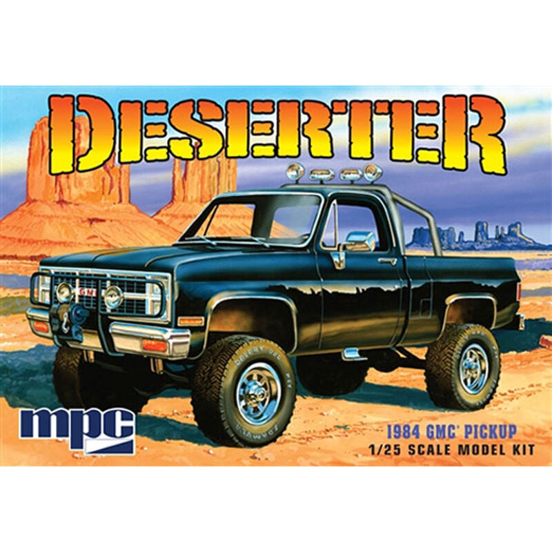 MPC 1/25 1984 GMC Pickup, Black Plastic Model Kit
