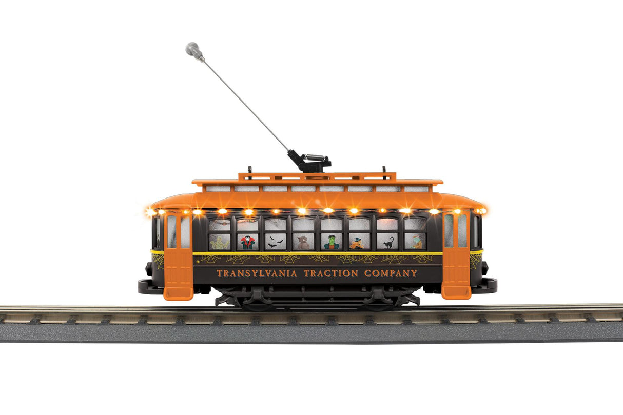 MTH 30-5265 O Transylvania Traction Company Bump-n-Go Trolley w/LED Ligh