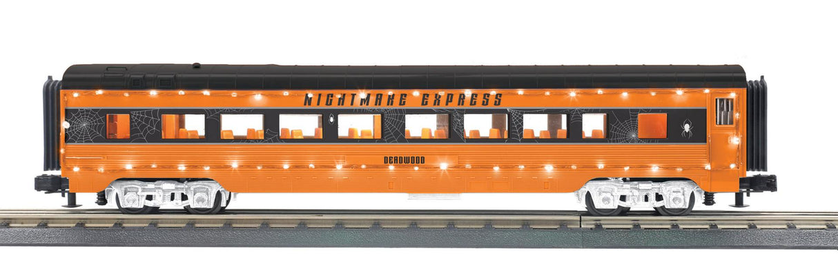 MTH 30-68304 O Halloween 60 Streamlined Coach Car w/LED Lights